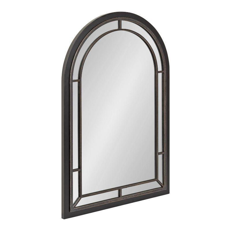 Audubon Rustic Wood and Iron Arch 40.5'' Wall Mirror