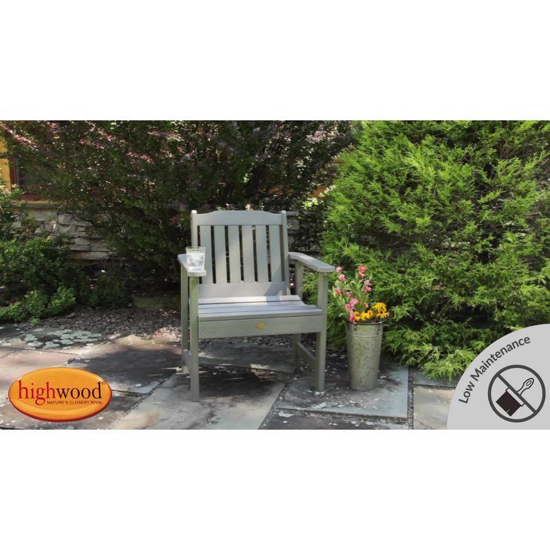 Lehigh Garden Patio Chair Weathered Acorn - highwood: Durable Outdoor Seating, Fade-Resistant