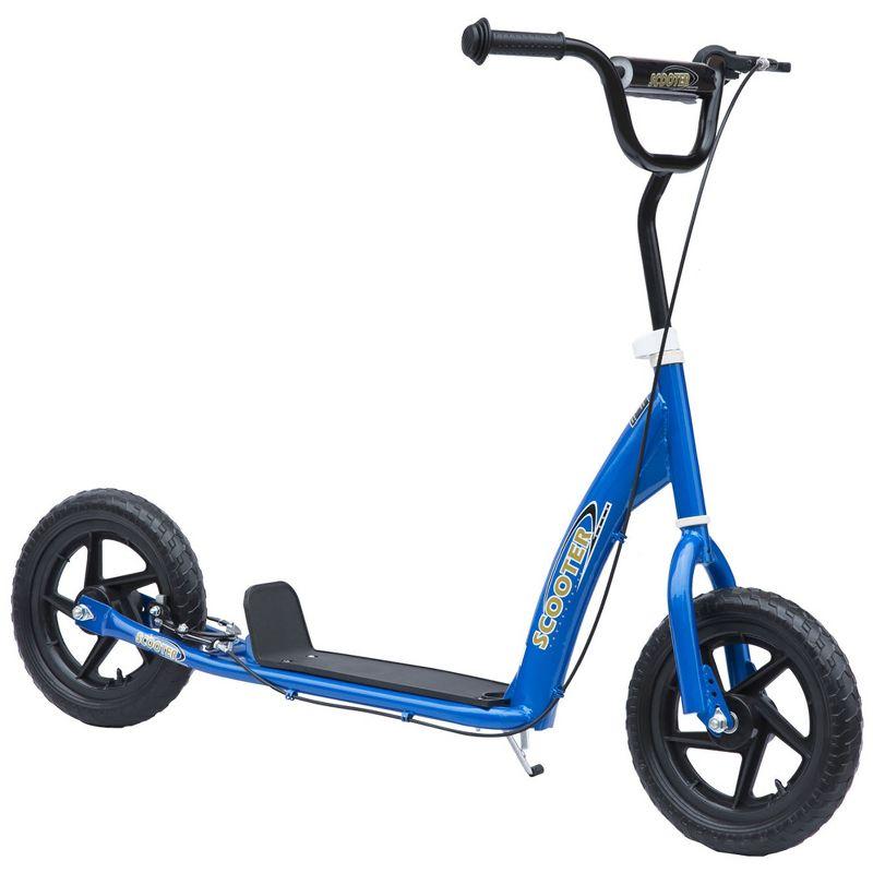 HomCom Kick Scooter for Kids 5-12 Years Old, Big Wheel Kids Scooter