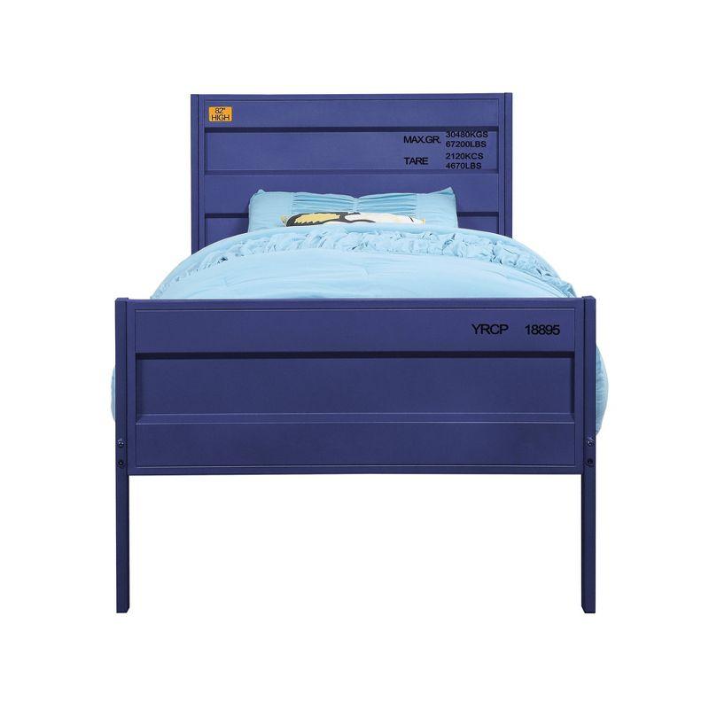 Cargo 79" Full Bed Blue - Acme Furniture: Contemporary Metal, No Box Spring Required