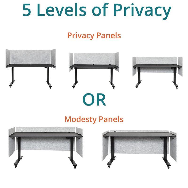 Stand Up Desk Store Fabric 1 Panel Desk Partition
