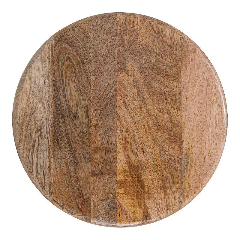 Kate and Laurel Pallson Round Wood Side Table, 18x18x22, Natural