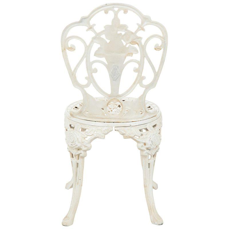 Design Toscano Villa Ravello Rose Garden Cast Iron Bistro Chair: Each