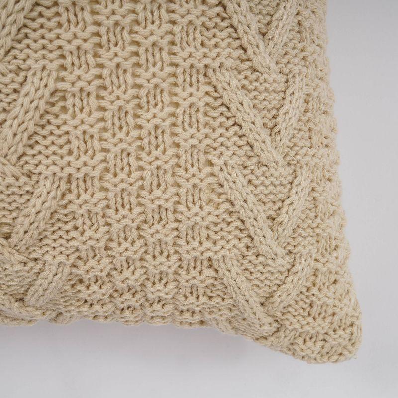 EverGrace Ratree Chunky Reversible Throw Pillow