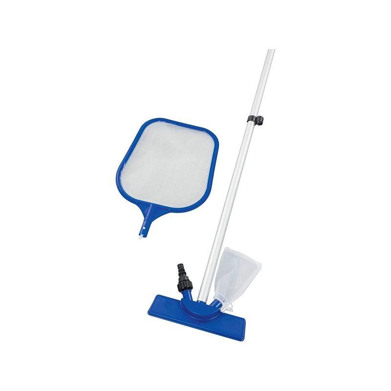 Bestway: Flowclear Above Ground Pool Maintenance Kit | Features Vacuum and Leaf Skimmer Heads