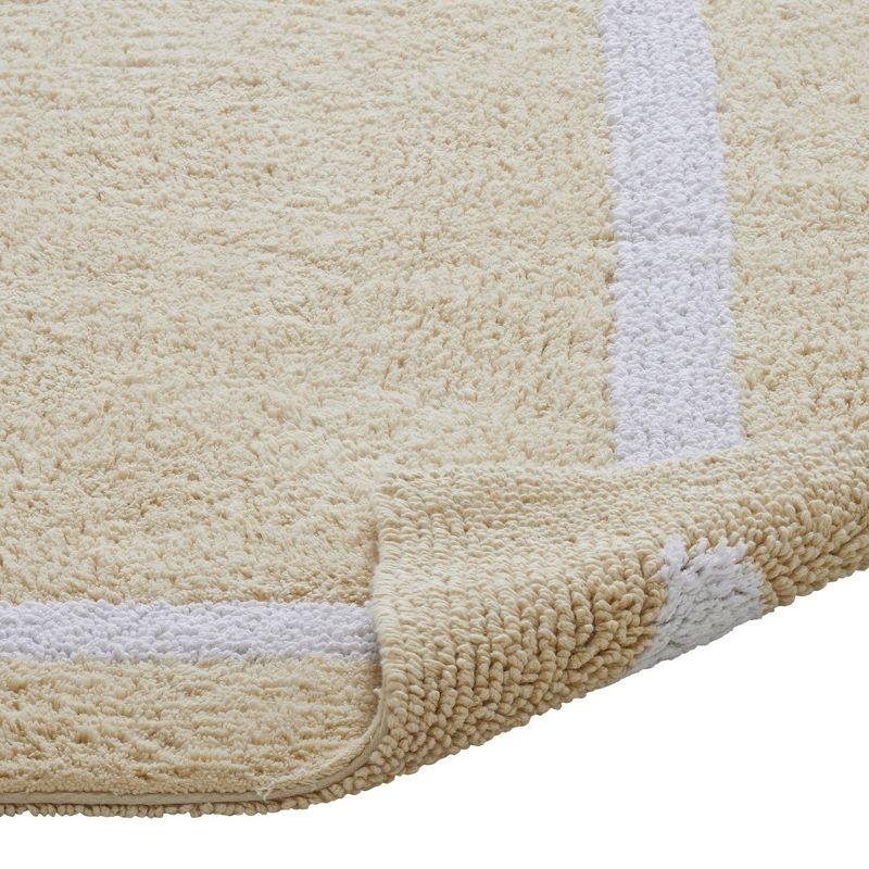Highland Dunes Widman 100% Cotton Tufted Reversible Bath Rug Super Absorbent, Machine Washable Bathroom Rug