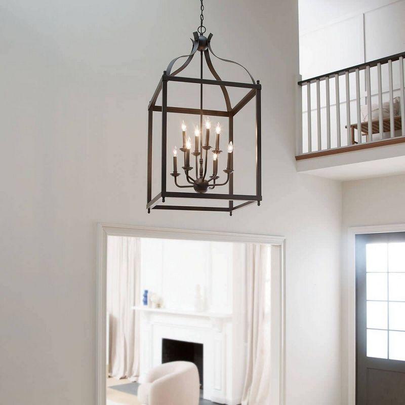 Larkin 47.75" 8 Light Pendant in Brushed Nickel