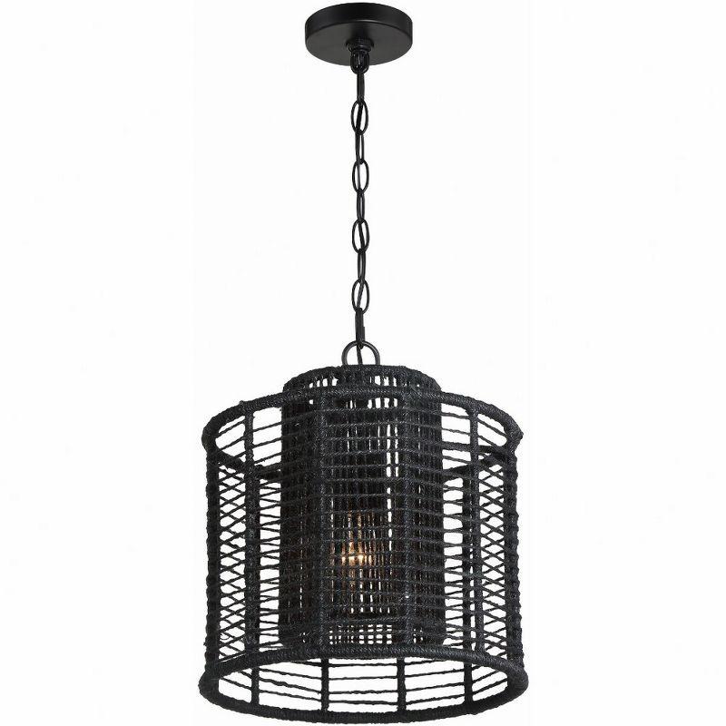 Crystorama Lighting Jayna 1 - Light Pendant in  Matte Black