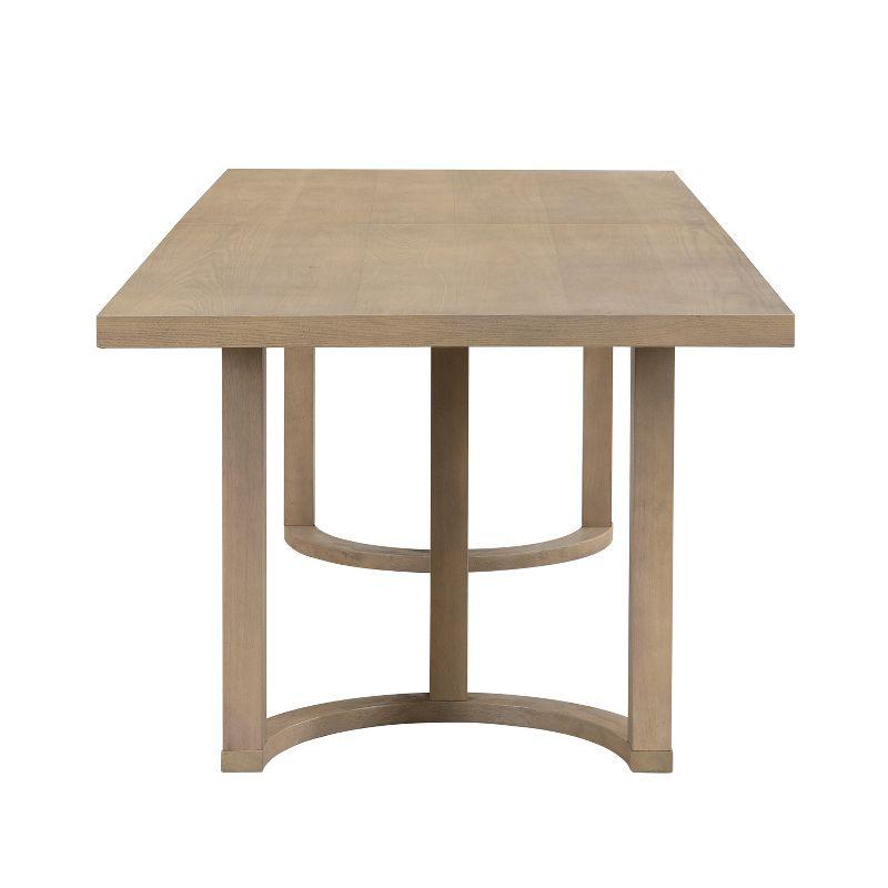 Christopher Knight Home Evat 95" Rubberwood Modern 8 Seater Rectangle Dining Table, Light Ash