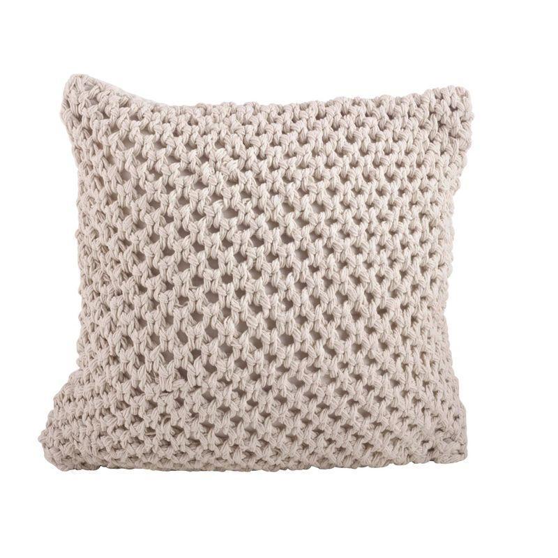 Sheridan Knitted Cotton Throw Pillow