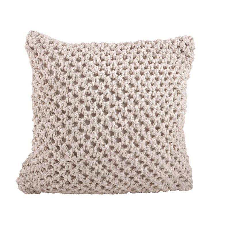 Sheridan Knitted Cotton Throw Pillow