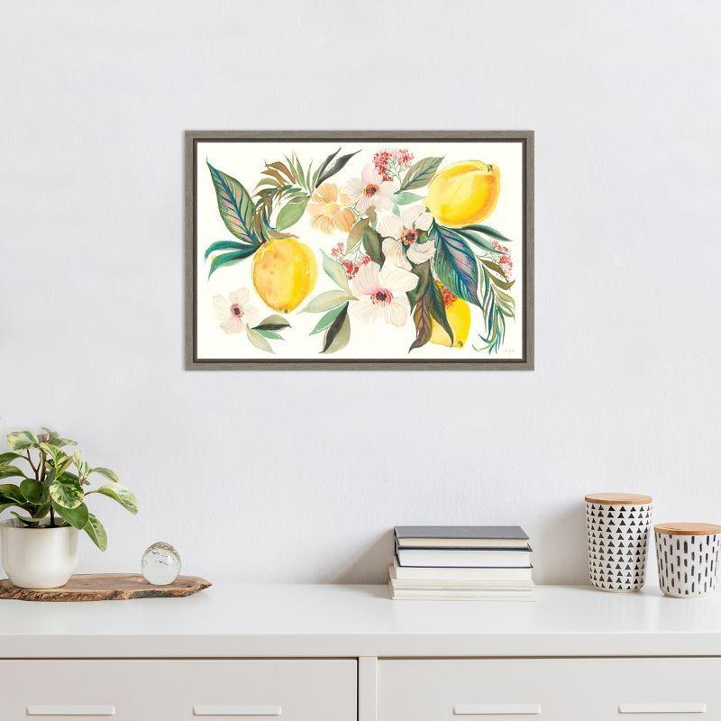 Amanti Art Citrus Summer I v2 by Kristy Rice Canvas Wall Art Print Framed 23 x 16-in.