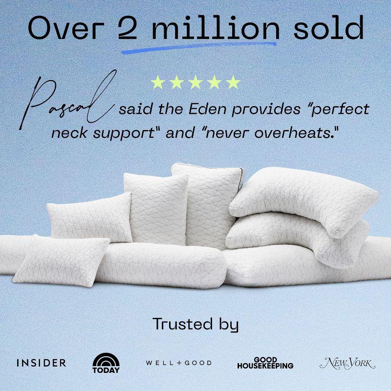 Coop Home Goods The Eden Cool Adjustable Pillow, King Size - Adjustable Memory Foam with Gel - Soft Breathable Lulltra Fabric - Ideal for All Sleepers