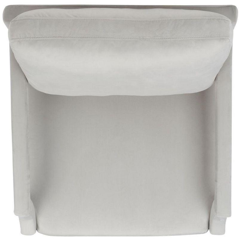 Genoa Upholstered Arm Chair - ACH4510 - Light Grey - Safavieh