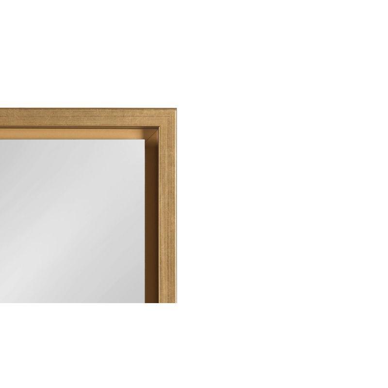 27.7" x 22.9" Silver and Gold Full Length Rectangular Mirror