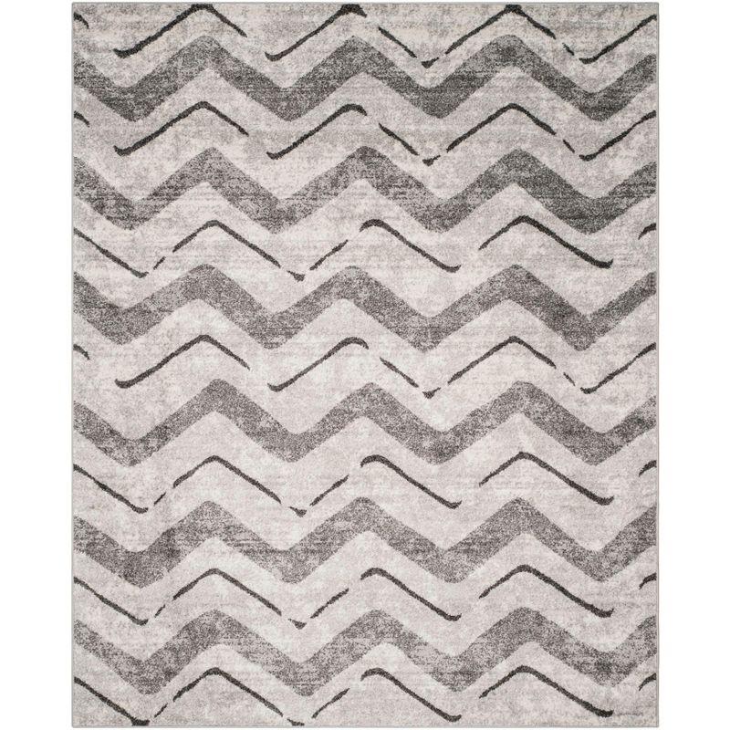 Adirondack ADR121 Power Loomed Area Rug - Silver/Charcoal - 8'x10' - Safavieh.