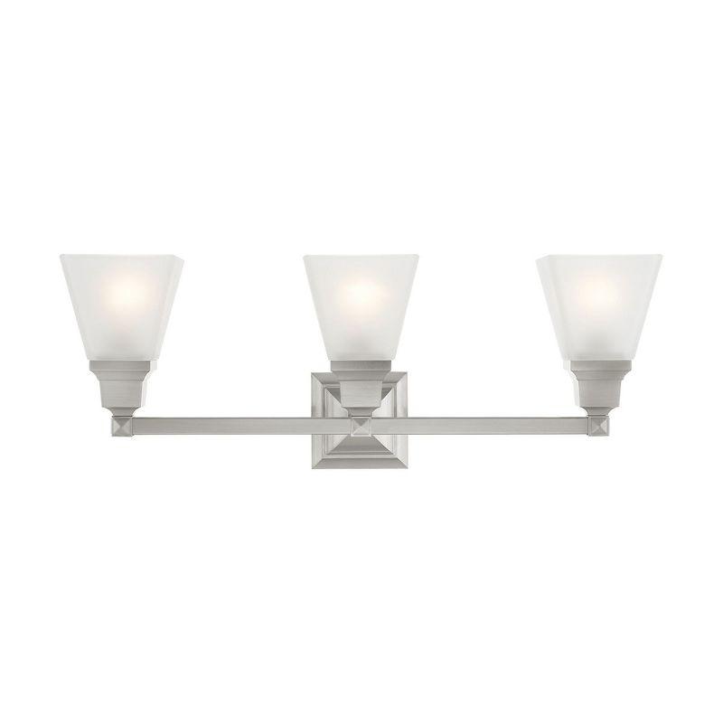 Livex Lighting Mission 3 - Light Vanity in  Brushed Nickel