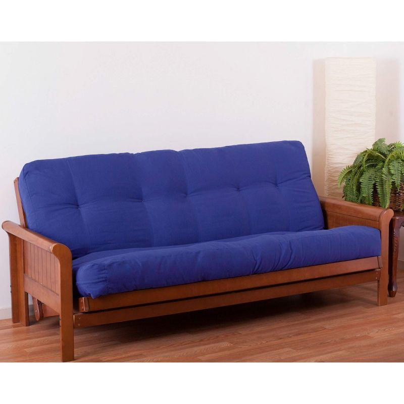 Royal Blue Twin Memory Foam Futon Pad