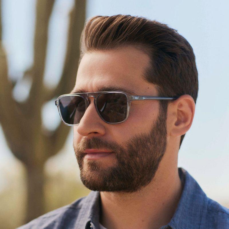 WMP Eyewear Aviator Single Bridge Square Polarized Sunglasses