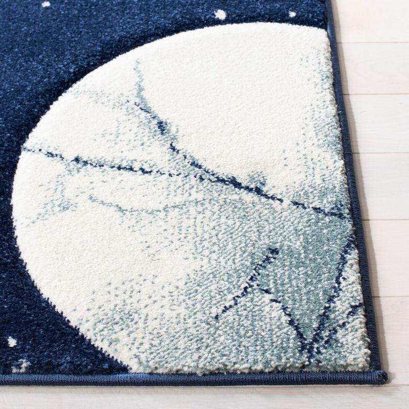 Carousel Kids  CRK103 Loomed Indoor Accent Rug - Navy/Ivory - 3'3"x5'3" - Safavieh