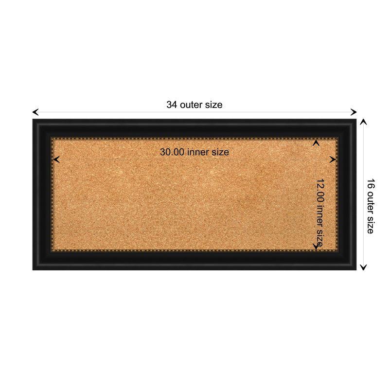 Amanti Art Manhattan Framed Corkboard, Natural Cork