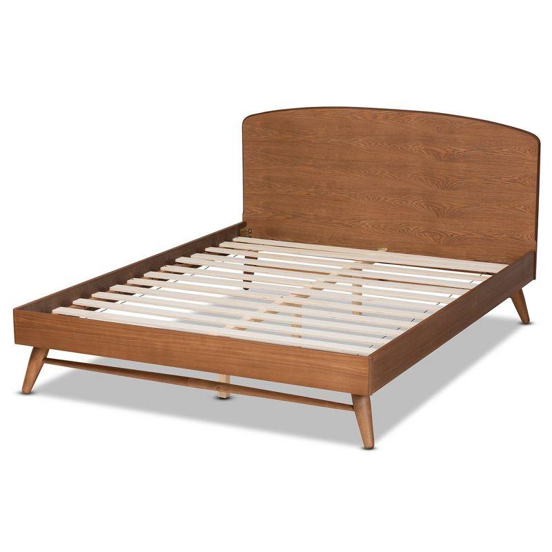 Keagan Transitional Platform Bed Brown - Baxton Studio