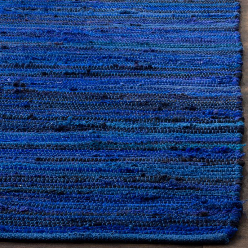 Rag Runner Rug RAR130 Hand Woven Runner Rug - Blue/Multi - 2'3"x7' - Safavieh.