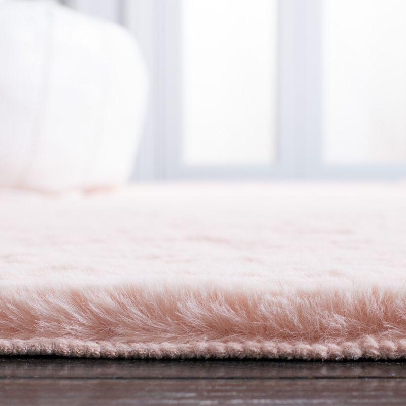 Faux Sheep Skin FSS515 Power Loomed Area Rug - Light Pink - 3'x5' - Safavieh.