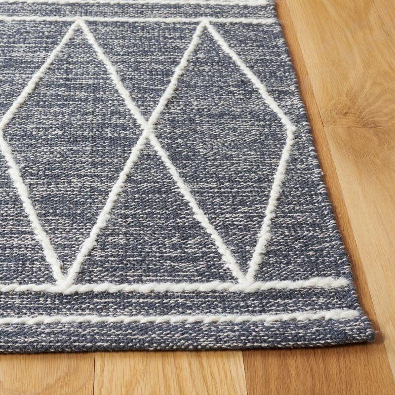 Steelside™ Holtby Southwestern Hand-Woven Flatweave Charcoal/Ivory Area Rug
