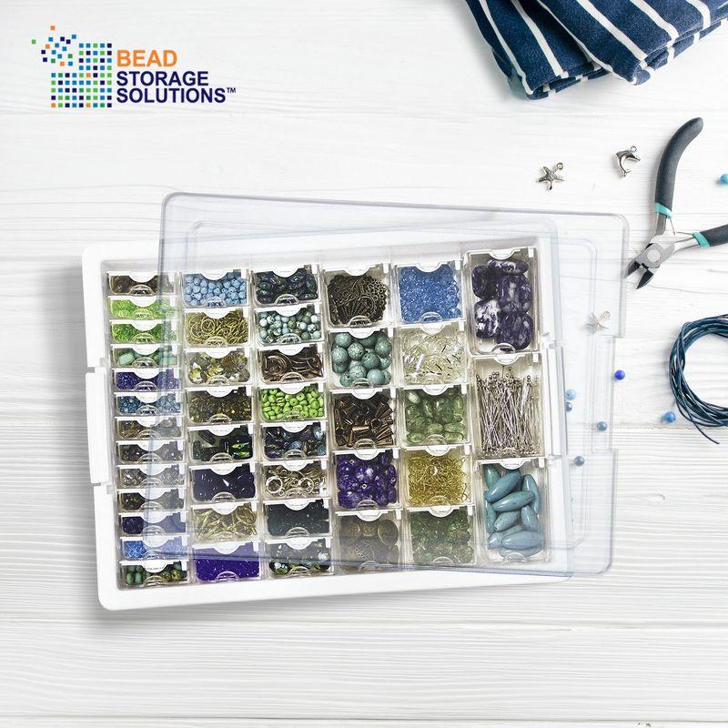 Bead Storage Solutions Elizabeth Ward Bead Storage Solutions 45 Piece Craft Supplies Organizer, 8 Pack (Set of 8)