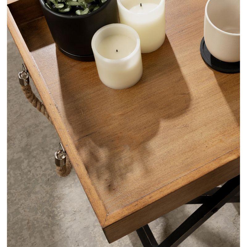 Kate and Laurel Bayville Wooden Tray Table