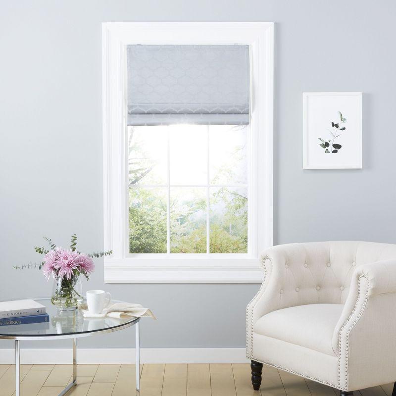 Amalgamated Textiles Montague Trellis Blackout Roman Shade