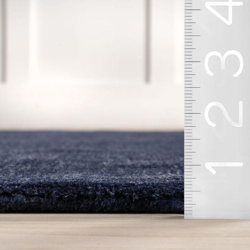 Arvin Olano x Rugs USA - Arrel Speckled Wool-Blend Indoor Area Rug, 3' x 5', Midnight