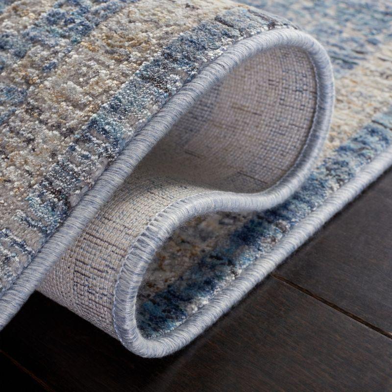 Dream DRM402 Power Loomed Area Rug - Grey/Turquoise - 4'x6' - Safavieh.
