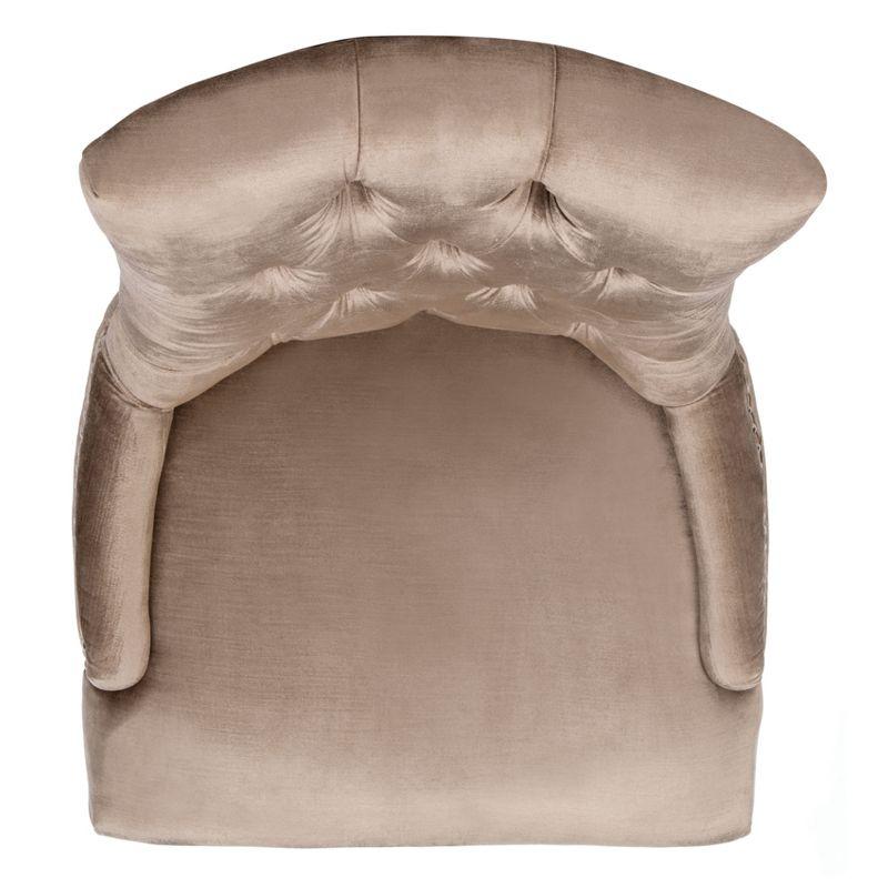 Abby 19''H Tufted Side Chairs (Set of 2)  Silver Nail Heads - Antique Sage - Safavieh