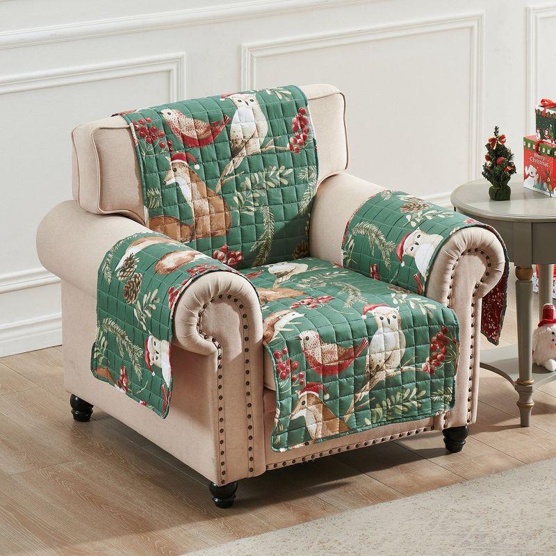 Elmina Willow Reversible Quilted Armchair Slipcover