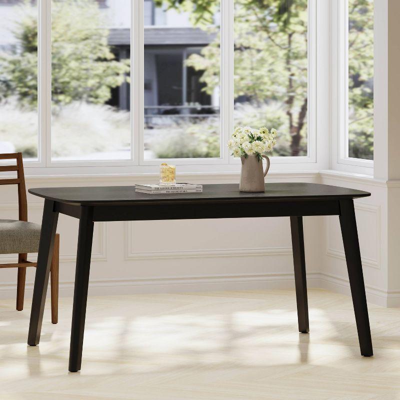 Christopher Knight Home Nyala Wood Dining Table Matte Black
