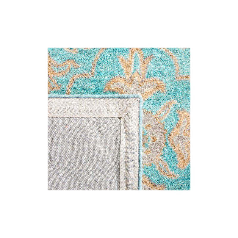 Heritage HG870 Handmade Accent Rug - 2'x3' - Turquoise/Multi - Safavieh