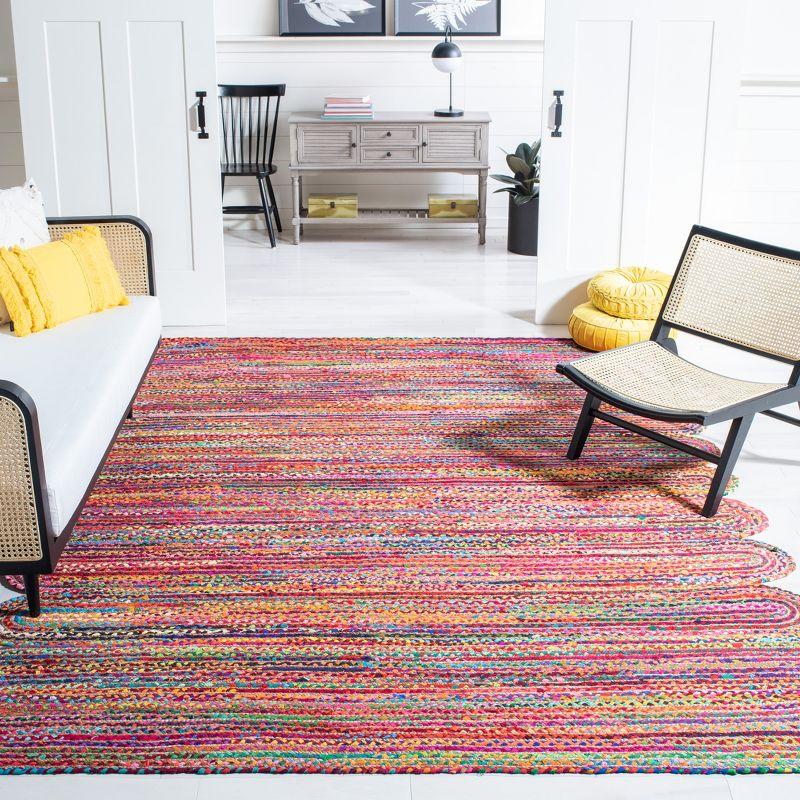 Cape Cod CAP208 Woven Indoor Area Rug - Red/Multi - 5'x8' - Safavieh