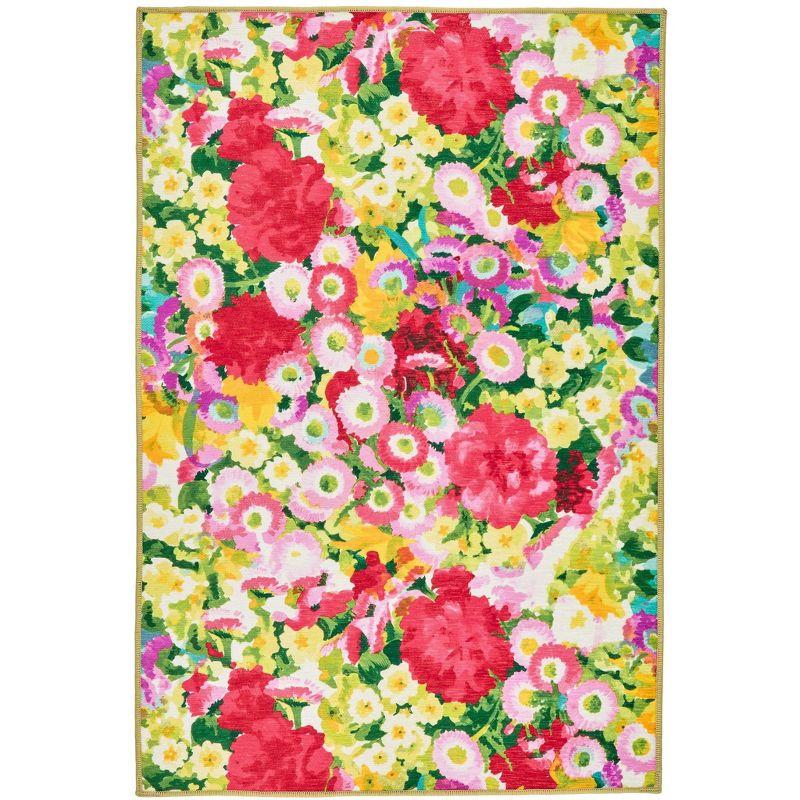 Annie Selke - Dash & Albert Chamomile Cluster Multi Machine Washable Rug, 2x3, Multi