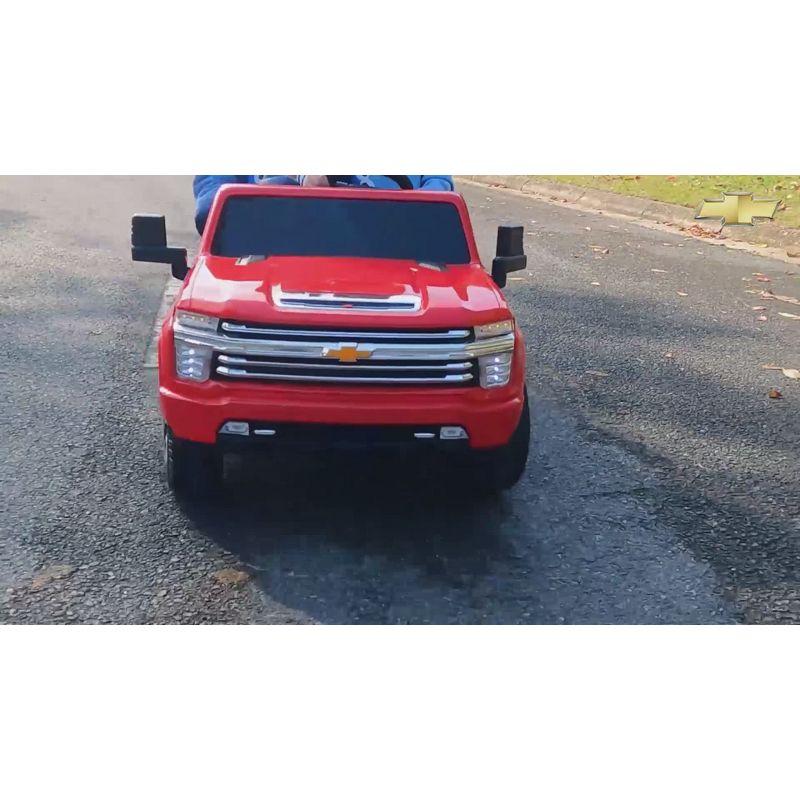 White 24V Chevrolet Silverado Two-Seater Ride-On Truck