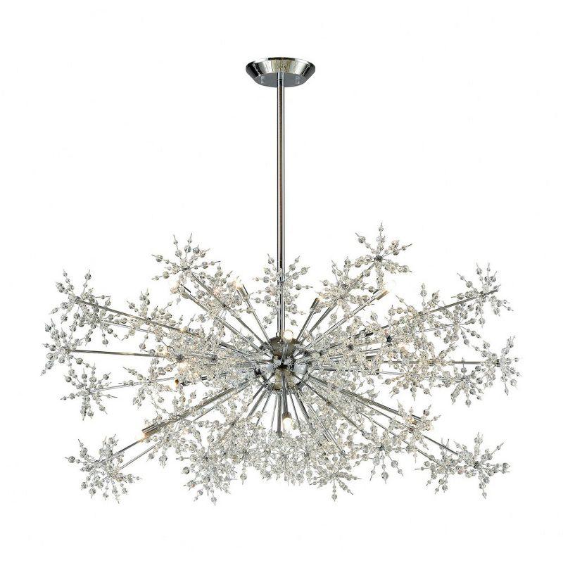 Elk Home Snowburst 20 - Light Chandelier in  Polished Chrome