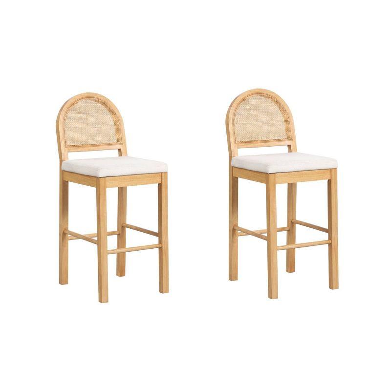 Nathan James Upholstered Counter Stool (Set of 2)