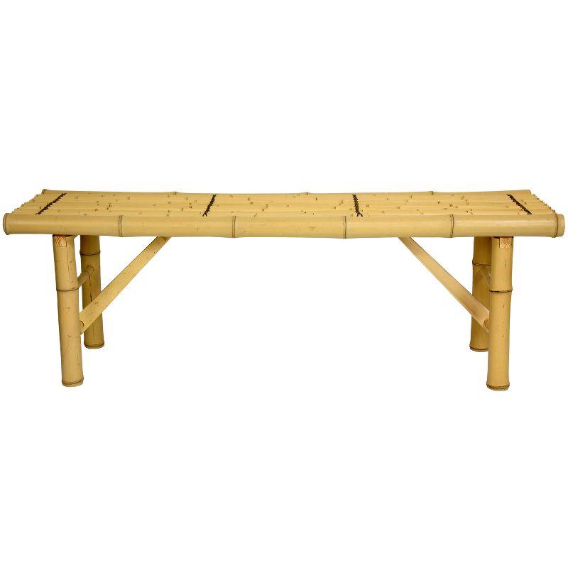 Eco-Friendly Light Bamboo Folding Bench/Coffee Table
