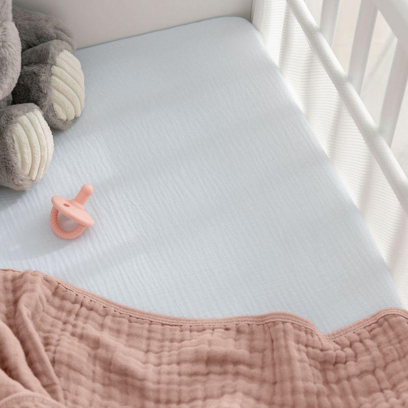 Comfy Cubs Fiited Sheets Cotton Blend Fitted Bassinet Sheet