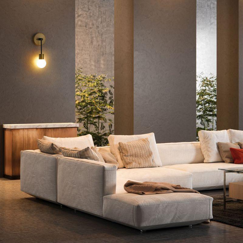 Z-Lite Neutra 1 - Light Wall Light in  Matte Black/Foundry Brass