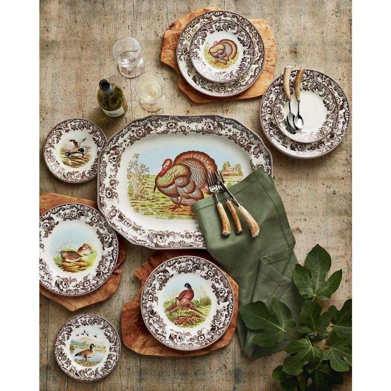 Countryside Elegance Ceramic White 5-Piece Entree Plate Set