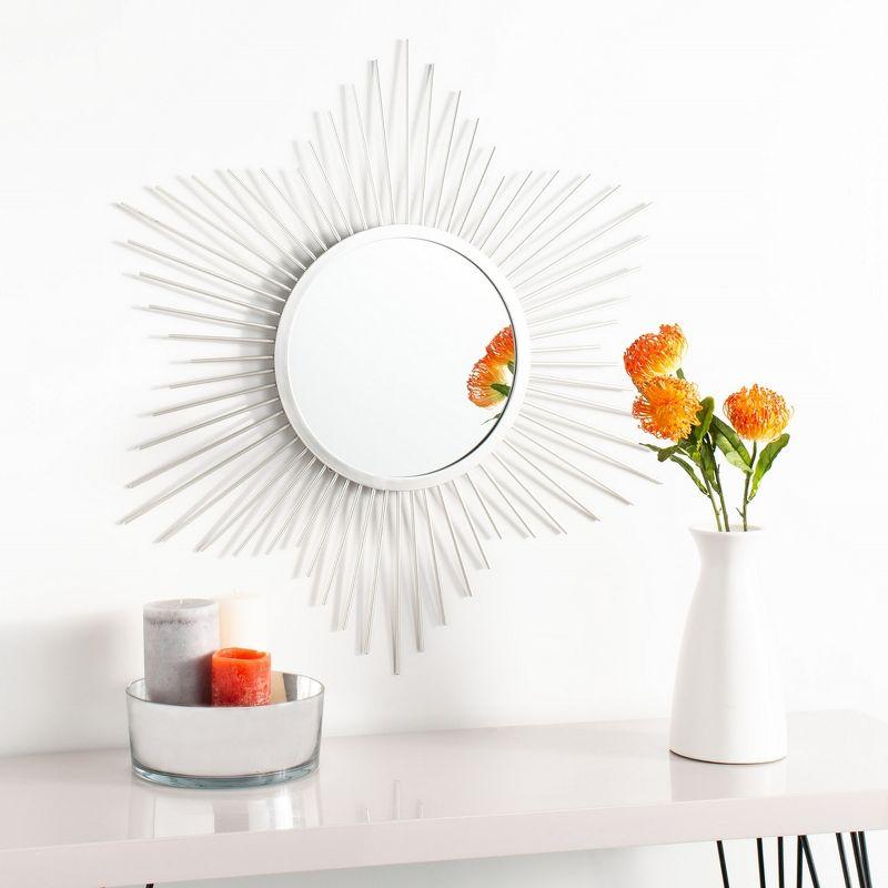 River Sunburst Mirror - Silver - Safavieh