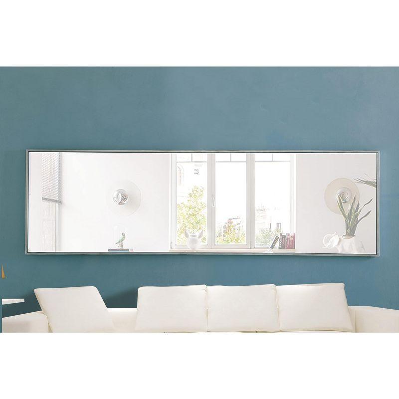 Elegant Lighting Metal frame Rectangle Mirror 18 inch Silver