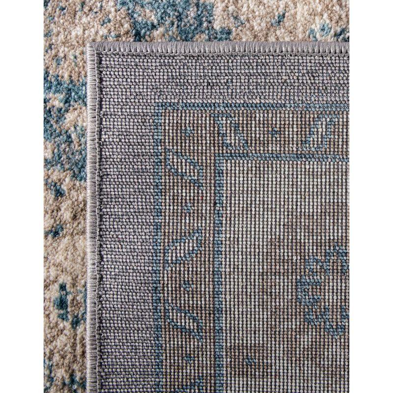 Unique Loom 2' 7 x 10' 0 Runner Gray Salzburg Altstadt Area Rug